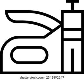 stapler icon. Thin linear style design isolated on white background