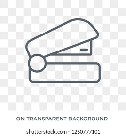 Stapler icon. Trendy flat vector Stapler icon on transparent background from E-learning and education collection. High quality filled Stapler symbol use for web and mobile