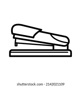 Icono de grapador en la ilustración de diseño de vector de moda