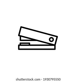 Plantilla de logotipo de ilustración vectorial de icono de grapador para muchos fines. Aislado sobre fondo blanco.