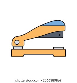 Stapler icon with white background vector stock illustration