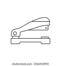 Stapler icon with white background vector stock illustration