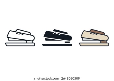 stapler icons isolated on White Background. Flat style design