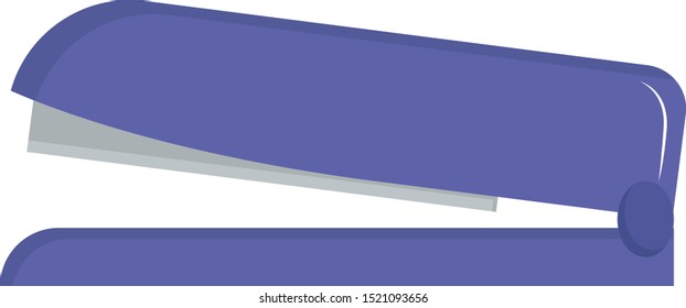 Stapler, illustration, vector on white background.
