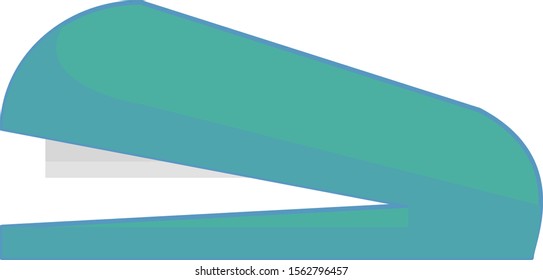 Stapler, illustration, vector on white background.