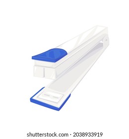 A stapler isolated on white background. Vector illustration of stationery and office equipment.