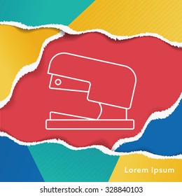 Stapler line icon