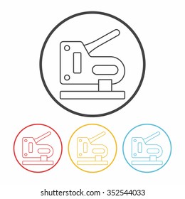 Stapler line icon