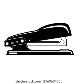 Stapler office supply item for binding papers together easily icon