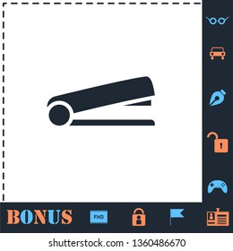 Stapler. Perfect icon with bonus simple icons