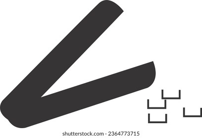 stapler with pins vector image black