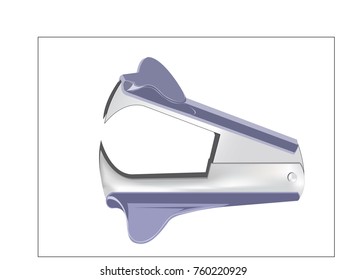 Stapler Remover. The common kind of stapler remover