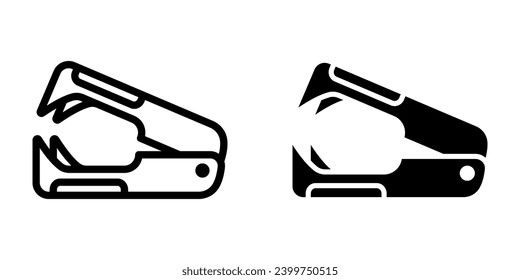 Stapler Remover Symbol. Symbol für mobiles Konzept und Webdesign. Vektorgrafik