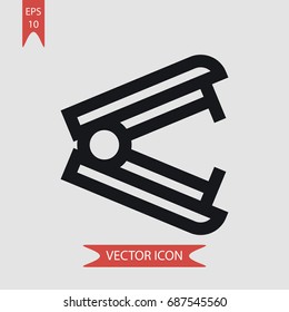 Stapler remover vector icon, illustration symbol