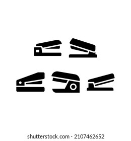 Stapler set icon isolated on white background