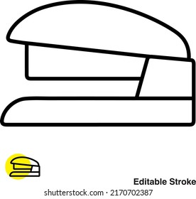 Stapler Stationary Vector Line Icon