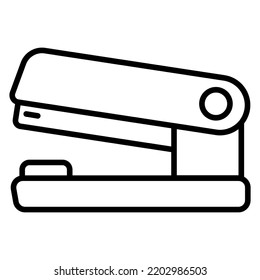stapler stationery clip tool icon line