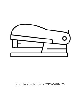 stapler stationery tool line icon vector. stapler stationery tool sign. isolated contour symbol black illustration