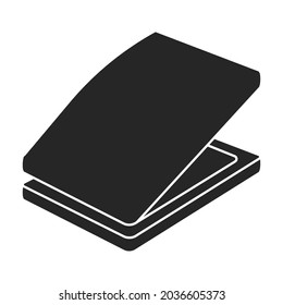 Stapler vector black icon. Vector illustration puncher on white background. Isolated black illustration icon stapler.