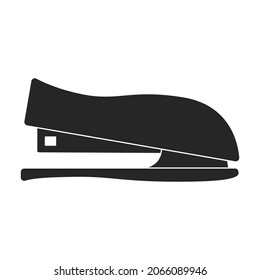 Stapler vector black icon. Vector illustration staple of puncher on white background. Isolated black illustration icon of stapler .