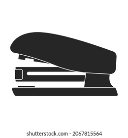 Stapler vector black icon. Vector illustration staple of puncher on white background. Isolated black illustration icon of stapler .