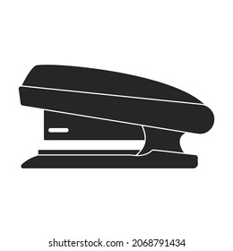 Stapler vector black icon. Vector illustration staple of puncher on white background. Isolated black illustration icon of stapler .