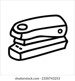 Stapler vector doodle hand drawn illustration isolated on white background