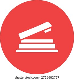 Ilustração de design de ícone de vetor grampeador