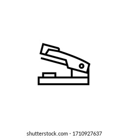 Icono de vector de escalera en lineal, icono de contorno aislado en fondo blanco