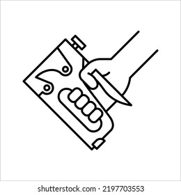 Stapler vector icon. stapler icon symbol sign from modern tools collection for mobile concept and web apps design on white background.