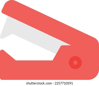 stapler Vector illustration on a transparent background. Premium quality symmbols. Line Color vector icons for concept and graphic design. 
