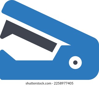 stapler Vector illustration on a transparent background. Premium quality symmbols. Glyphs vector icons for concept and graphic design. 
