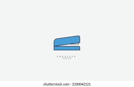 Stapler vector logo design template