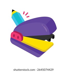 Ícones de estilo do Grampeador Vetor. Arquivo EPS 10.
