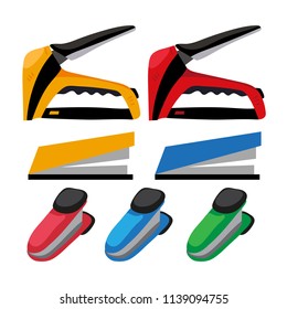 Staplers vector collection design