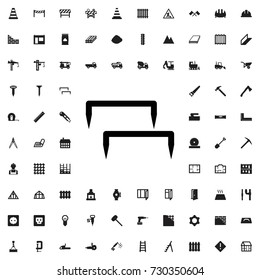 Staples icon. set of filled construction icons.