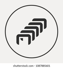 Staples minimal icon. Clamps line vector icon for websites and mobile minimalistic flat design.