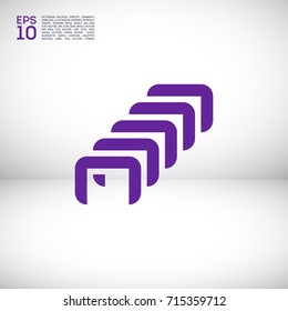 Staples minimal icon. Clamps line vector icon for websites and mobile minimalistic flat design.