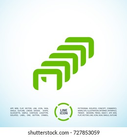 Staples minimal icon. Clamps line vector icon for websites and mobile minimalistic flat design.