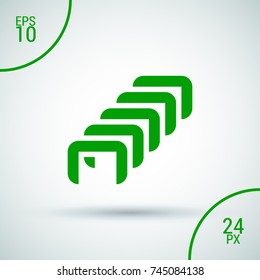 Staples minimal icon. Clamps line vector icon for websites and mobile minimalistic flat design.