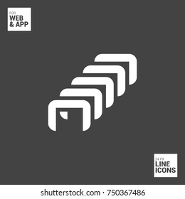 Staples minimal icon. Clamps line vector icon for websites and mobile minimalistic flat design.