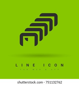 Staples minimal icon. Clamps line vector icon for websites and mobile minimalistic flat design.