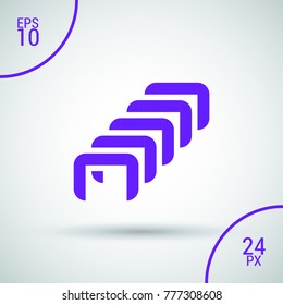 Staples minimal icon. Clamps line vector icon for websites and mobile minimalistic flat design.