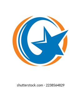 plantilla de icono de logotipo de estrella 3