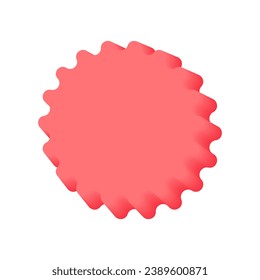 Icono de estrella 3d. Ilustración vectorial.
