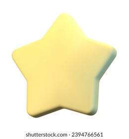 star 3D Illustration Icon Pack Element