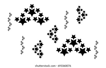 Star abstract background collection stock