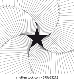 Star abstract background. Vector Illustration