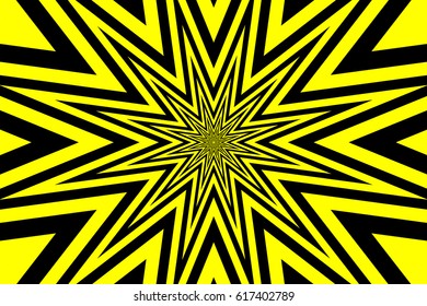 star - abstract geometric black background