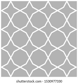 Star Abstract Geometric ornamental vector pattern. Seamless design texture
